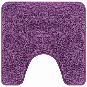 vidaXL Tapis de bain antidérapant avec découpe pour toilette Violet