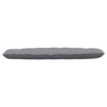 vidaXL Coussin de Dos Gris clair 180 x 19 x 50 cm tissu