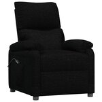 vidaXL Fauteuil inclinable électrique Noir Tissu