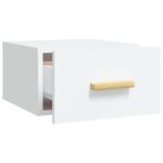 vidaXL Tables de chevet murales 2 Pièces blanc 35x35x20 cm
