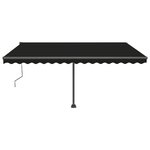 vidaXL Auvent automatique sur pied 400x350 cm Anthracite