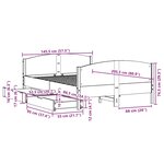 vidaXL Cadre de lit sans matelas cire marron 140x200cm bois pin massif