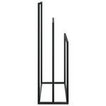 vidaXL Porte-serviettes sur pied Noir 48x24x79 cm Fer