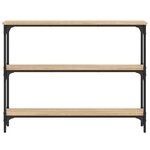 vidaXL Table console chêne sonoma 100x22 5x75 cm bois d'ingénierie