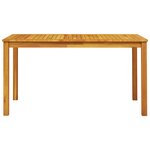 Ensemble de Salle à Manger de Jardin 7 Pièces en Bois Massif d'Acacia