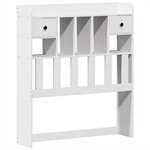 vidaXL Cadre de lit sans matelas blanc 90x190 cm bois de pin massif