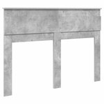 vidaXL Tête de lit Gris béton 150 cm Bois d'ingénierie