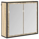 vidaXL Ensemble de mobilier de salle de bain avec tiroir Chêne Sonoma