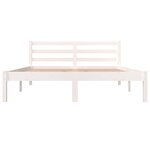 vidaXL Cadre de lit sans matelas 120x190 cm blanc