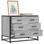vidaXL Commode sonoma gris 70x41x56 cm bois d'ingénierie
