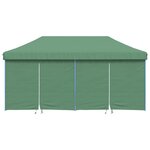 vidaXL Tente de réception pliable escamotable 4 parois latérales vert