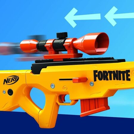 Pistolet et flechettes Nerf Fortnite Officielles jaune orange - La Poste