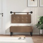 vidaXL Tête de lit suspendue Cappuccino Simili cuir