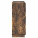 vidaXL Armoire à tiroirs Chêne fumé 66 x 34 5 x 87 cm