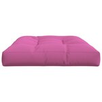 vidaXL Coussin de palette Rose 120x80x12 cm tissu