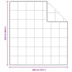 vidaXL Couettes et Duvets Blanc 200 x 220 cm Bas
