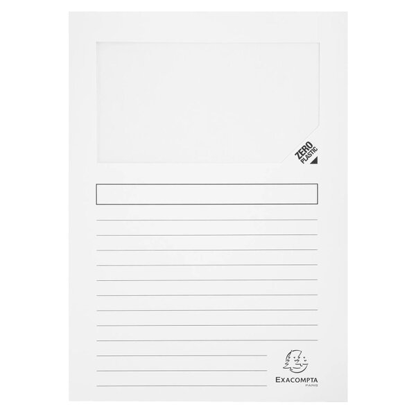 Paquet De 25 Chemises À Fenêtre Forever 130g/m2 - Coloris Pastel Assortis - 22x31cm - Couleurs Assorties - X 16 - Exacompta