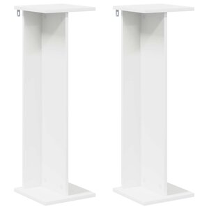 vidaXL Support de Plante 2 pièces Blanc 25 x 25 5 x 80 5 cm