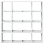 vidaXL Bibliothèque blanc 137 5x29x137 5 cm bois d'ingénierie