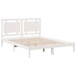 vidaXL Cadre de lit extra long sans matelas 140x220 cm bois massif