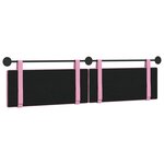 vidaXL Tête de lit suspendue Rose Tissu