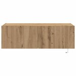 vidaXL Meuble TV mural Montage mural chêne artisanal 100 x 35 x 31 cm