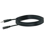 rallonge câble Audio 5 m 3,5mm Noir SCHWAIGER