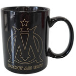Tasse en céramique logo or om noir