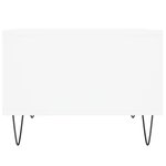 vidaXL Table basse Blanc 60x50x36 5 cm Bois d'ingénierie