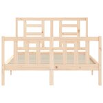 vidaXL Cadre de lit sans matelas 120x200 cm bois de pin massif