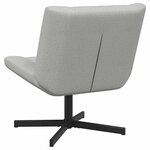 vidaXL Chaise pivotante Gris nuage 63 x 75 x 76 cm tissu