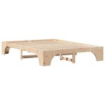 vidaXL Cadre de lit Naturel 140 x 200 cm Pin massif