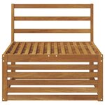 vidaXL Sofa de milieu extérieur Bois d'Acacia Massif Naturel