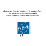 Carte simple les reine créée et imprimée en france - amoureux en vélo