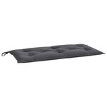 vidaXL Coussins de banc de jardin lot de 2 anthracite tissu Oxford