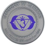 Pièce de monnaie en Argent 2000 Francs g 62.2 (2 oz) Millésime 2021 Chakra AJNA