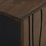 vidaXL Ensemble de mobilier de salle de bain 3 Pièces Brun Noyé