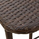 VidaXL Table de jardin pliante marron 90 x 51 x 75 cm polyrotin