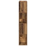 vidaXL bibliothèque vieux bois bois d'ingénierie 80 x 24 x 124 cm