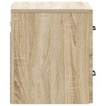 vidaXL Cabinet de chevet mural Chêne Sonoma 34 5 x 33 x 40 cm