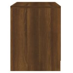 vidaXL Tables de chevet 2 Pièces Chêne marron 45x34 5x44 5 cm Aggloméré