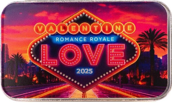 Pièce de monnaie en Argent g 31.1 (1 oz) Millésime 2025 ROMANCE ROYALE