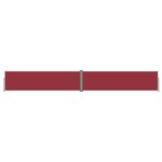 vidaXL Auvent latéral rétractable Rouge 140x1000 cm