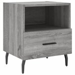 vidaXL Tables de chevet 2 Pièces sonoma gris 40x35x47 5 cm