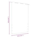 vidaXL Écran de balcon Rouge 140x240 cm Tissu Oxford