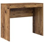 vidaXL Bureau avec tiroir avec étagère avec stockage 2 Pièces Bois ancien