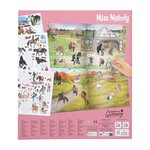 Miss Melody Cahier de Stickers Cheveaux