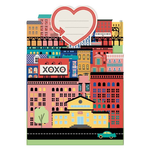 Carte pop up 3d paysage urbain - draeger paris