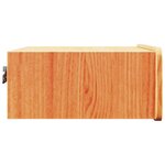 vidaXL Table de chevet avec tiroir Marron cire 39 x 34 x 16 5 cm