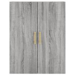 vidaXL Armoire murale sonoma gris 69 5x34x90 cm